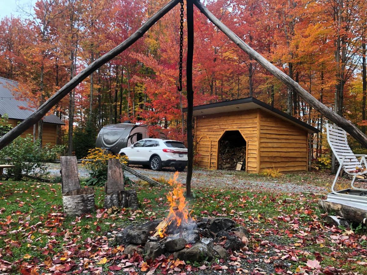 Chalet En Bois Rond Villa Sainte-Marie Exterior photo